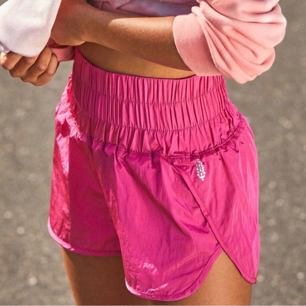 Hot Pink Way Home Athletic Shorts by Free People Movement